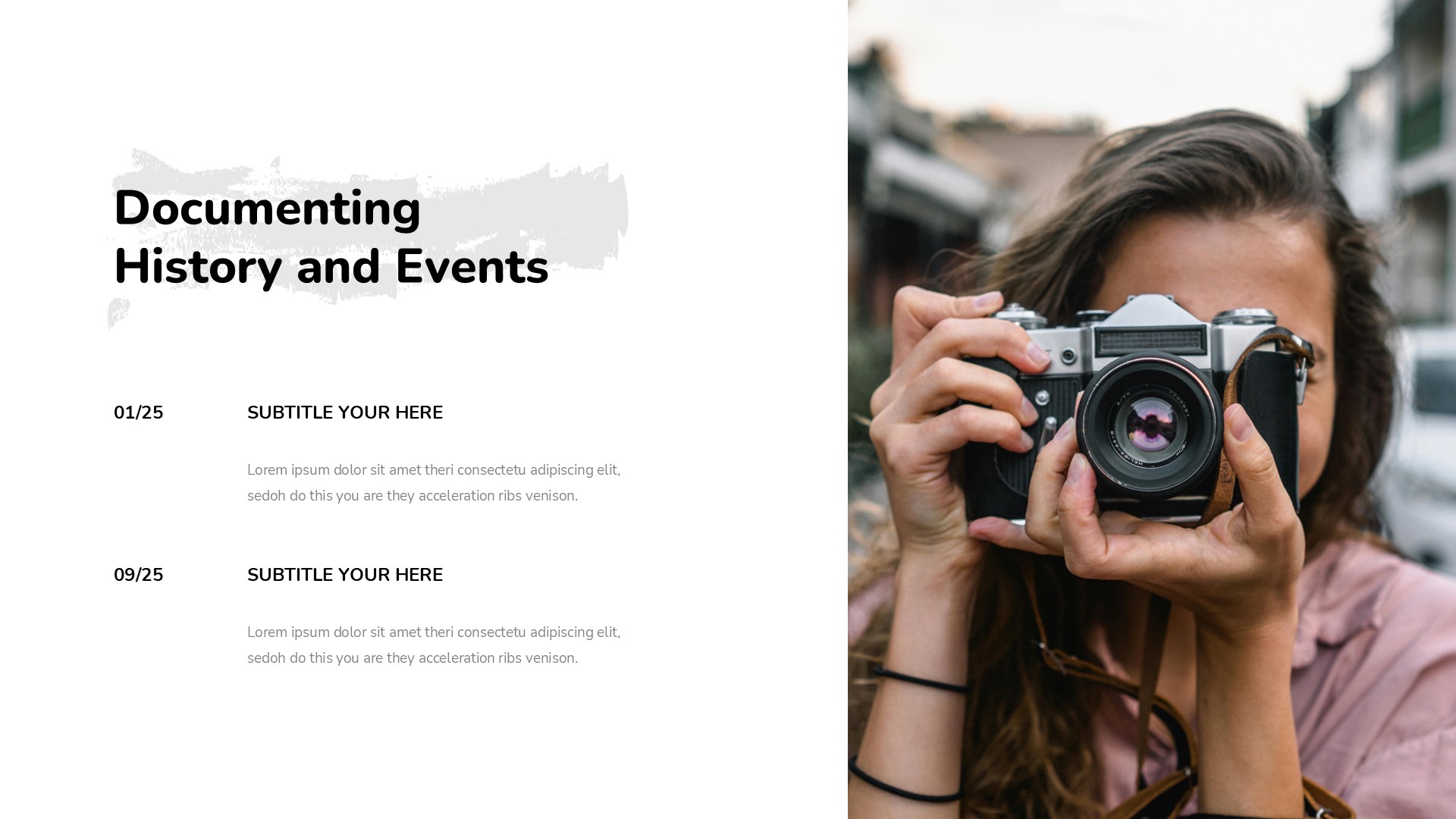 Cameraphy - Photographer PowerPoint Template, Presentation Templates
