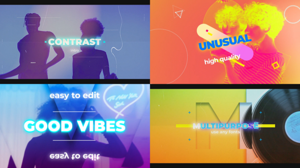 Contrast Intro for After Effects Openers template preview