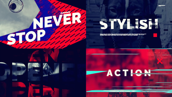 Dynamic Action for After Effects Openers template preview