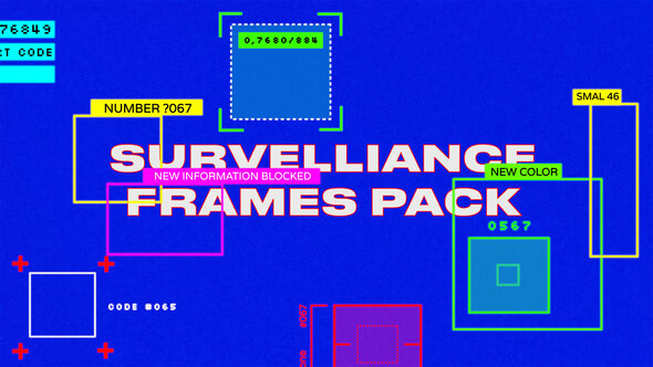 Survelliance Frames Pack Elements template preview