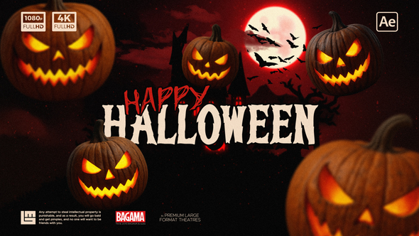 Halloween Logo Opener Logo Stings template preview