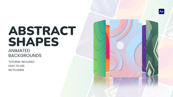 Abstract Shapes Animated Backgrounds Elements template preview
