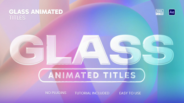 Glass Animated Titles Titles template preview