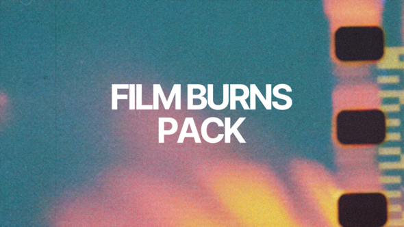 Film Burns Pack Elements template preview