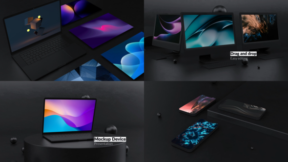 Mockup Device Presentation for After Effects Product Promo template preview