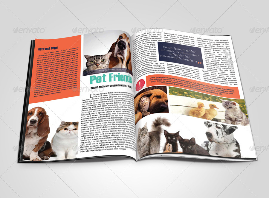 Pet Magazine, Print Templates | GraphicRiver