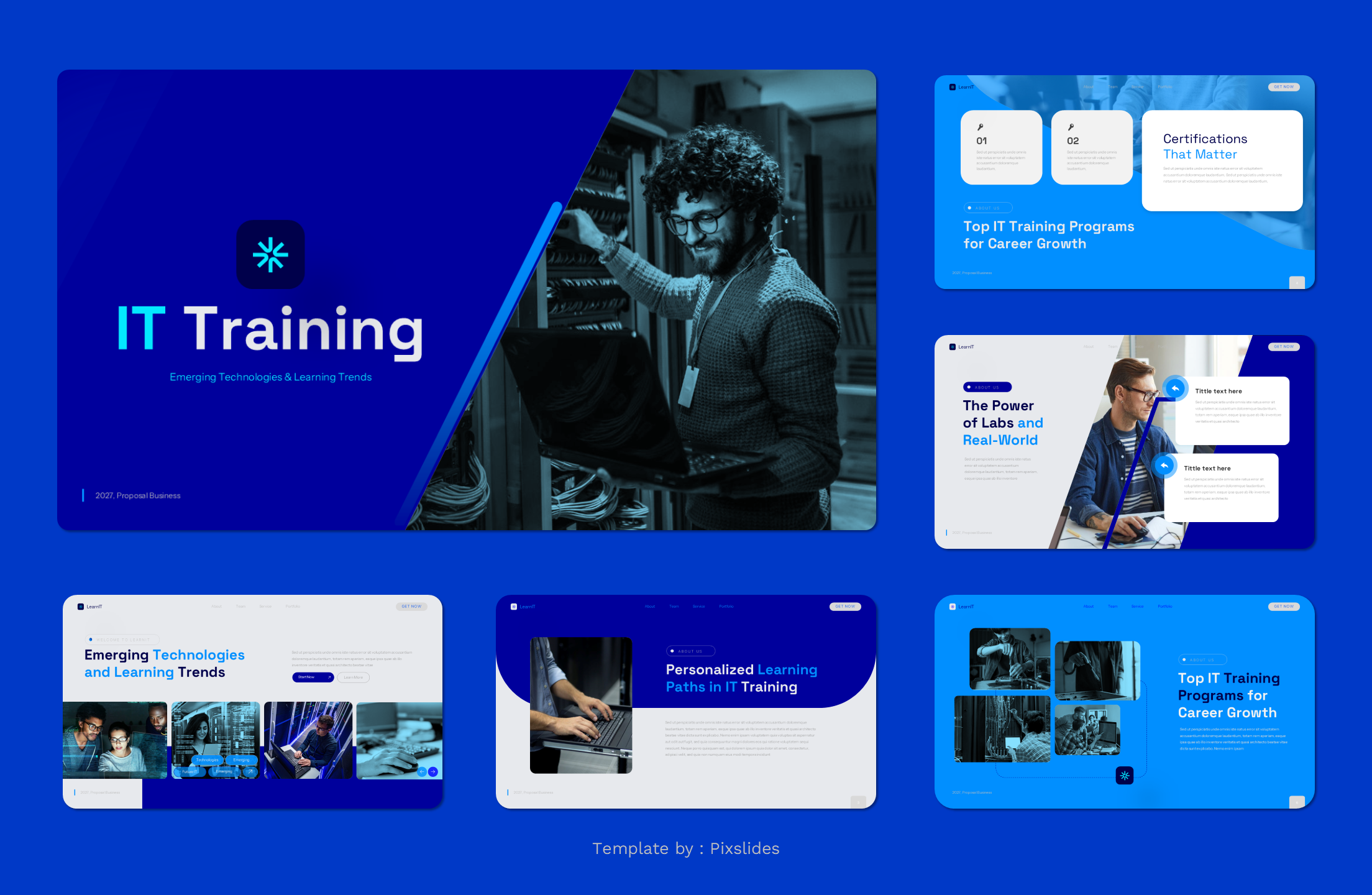 LearnIT - IT Training Keynote Presentation Template, Presentation Templates