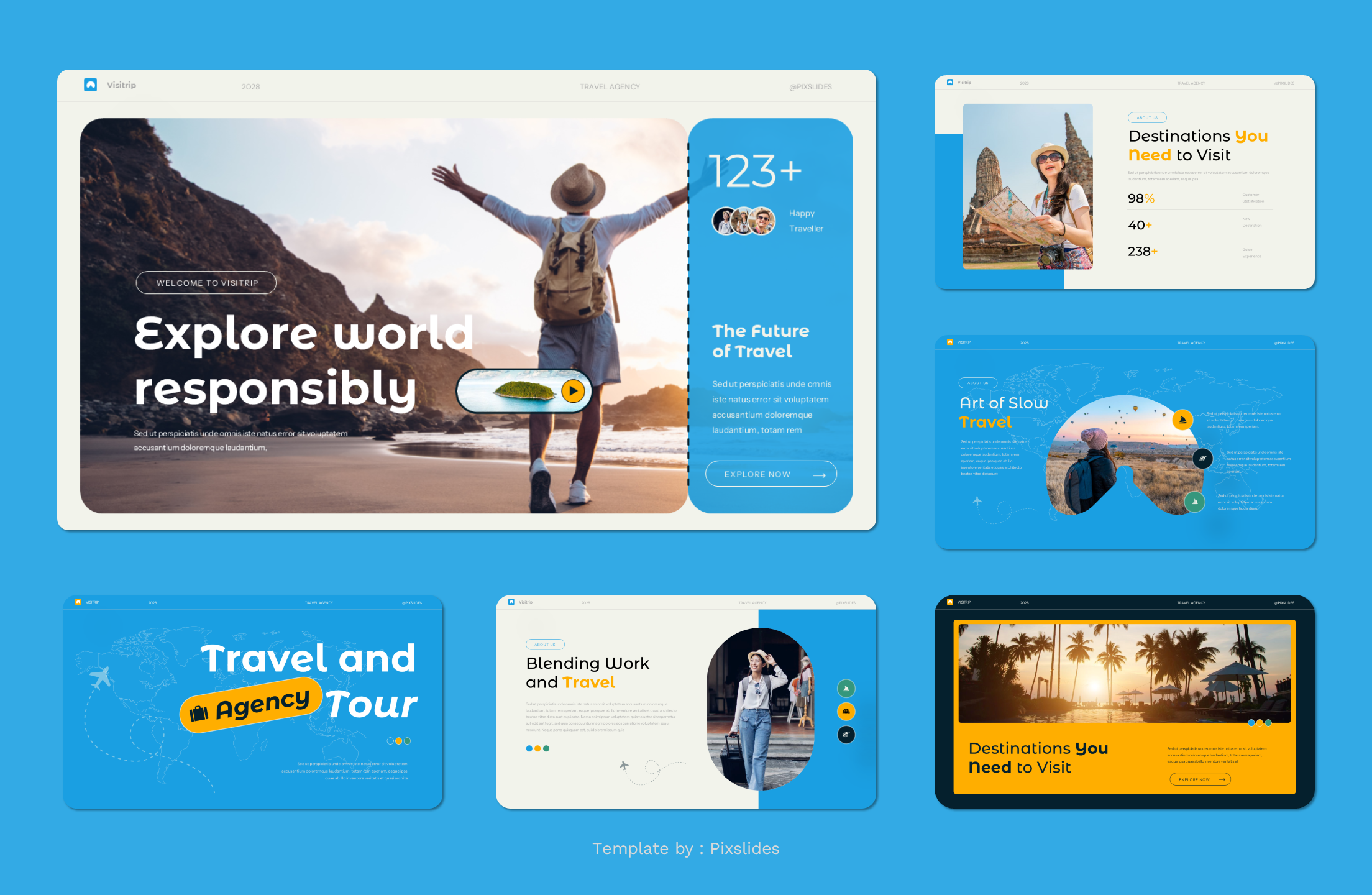 Visitrip - Travel & Tour Agency Keynote Presentation, Presentation ...