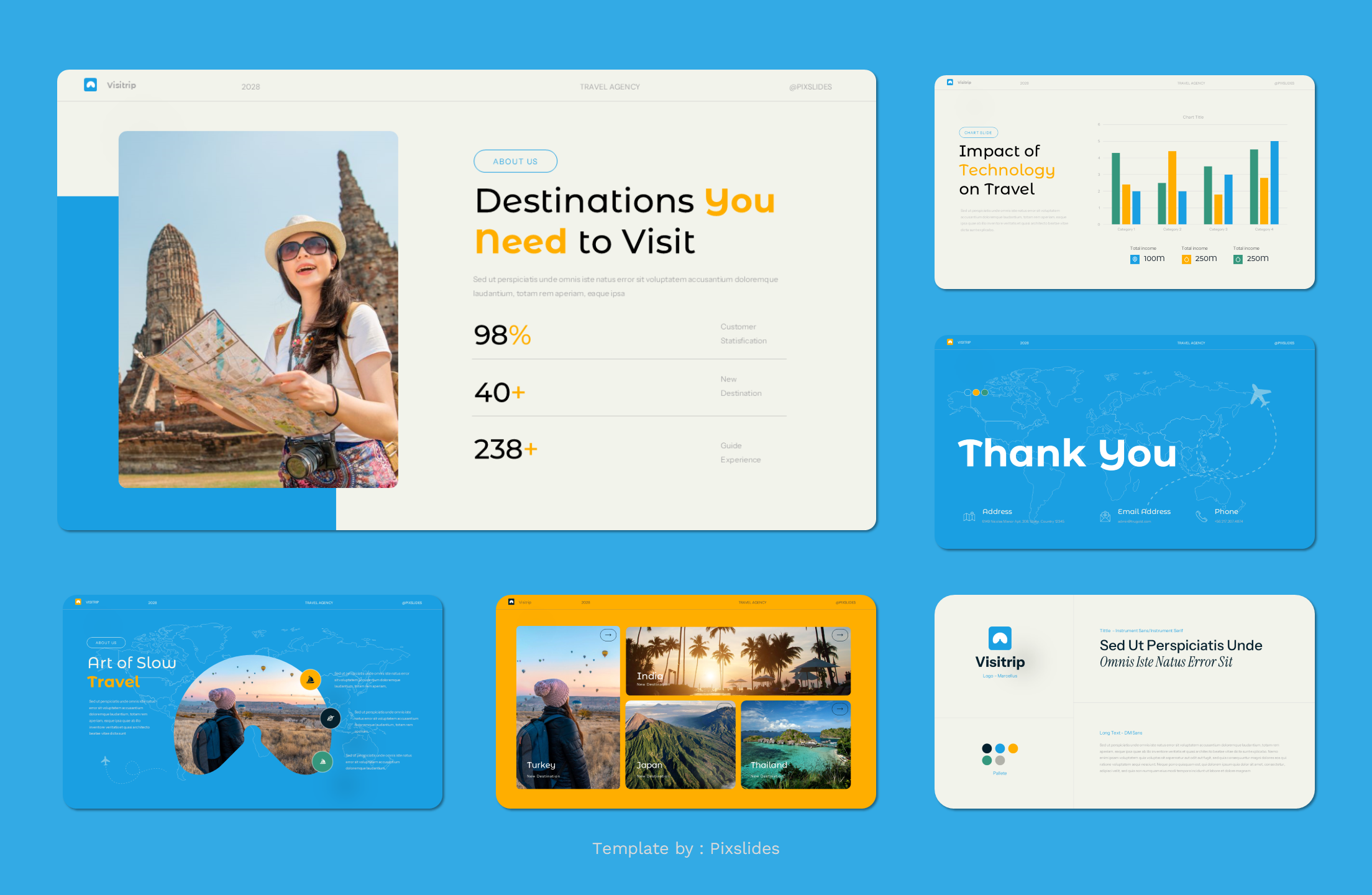 Visitrip - Travel & Tour Agency Keynote Presentation, Presentation ...