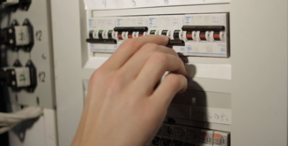 Levers on Electrical Panel Board, Stock Footage | VideoHive