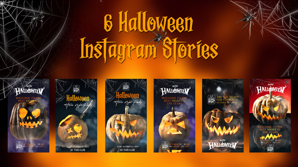 Halloween instagram stroies Openers template preview
