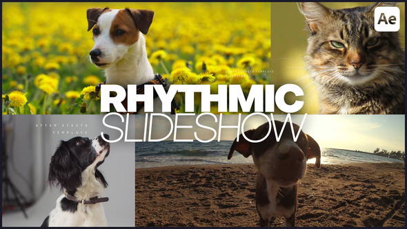 Rhythmic Slideshow Openers template preview