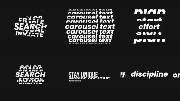 Text Carousel Titles template preview