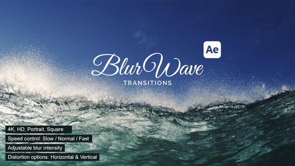 BlurWave Transitions Elements template preview