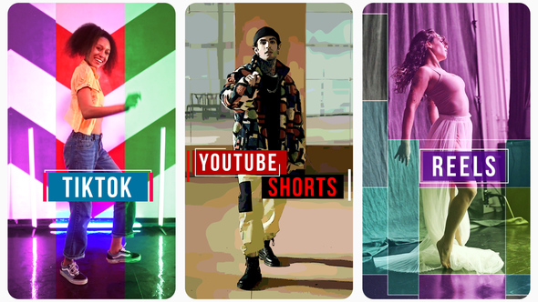 Music Video Effects Vertical - Instagram Reels, TikTok, Shorts Video Displays template preview