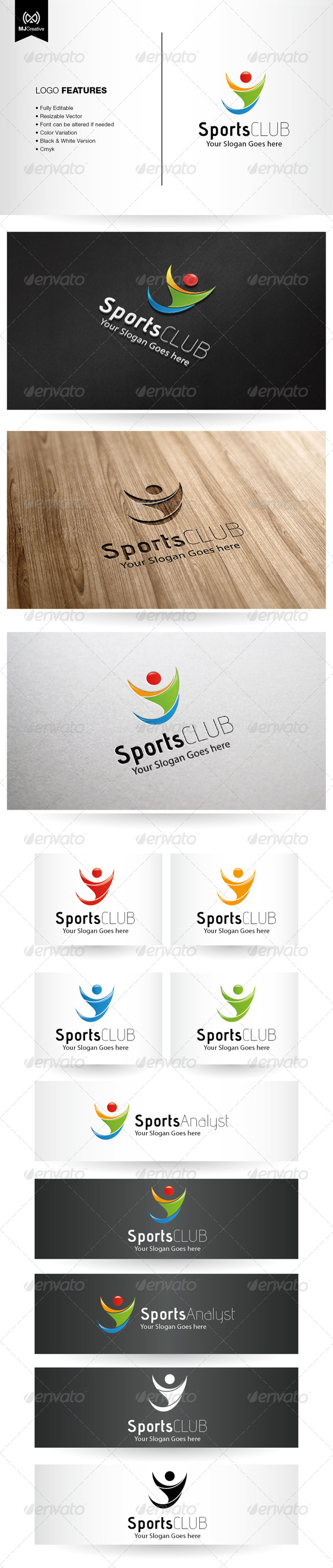 Abstract Human and Sport Logo - Vector Abstract