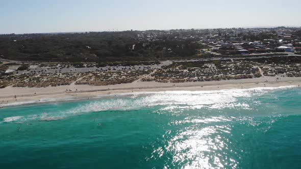 Aerial view of a Coastline in Australia