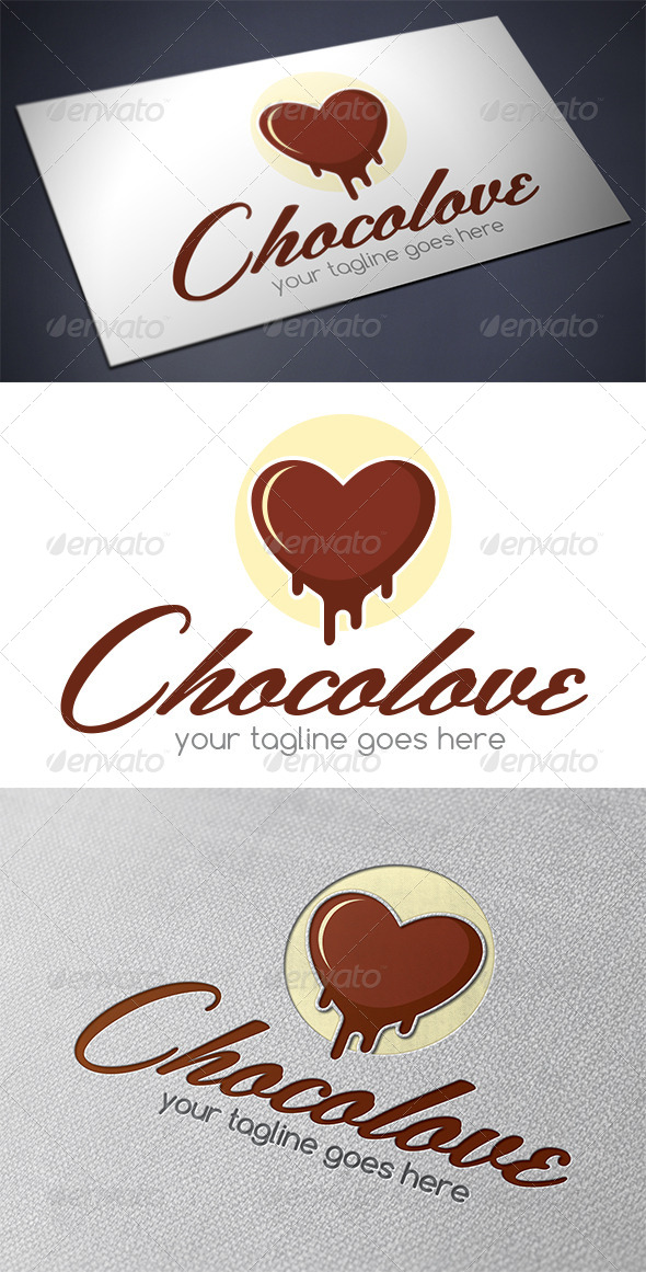 chocolate love logo template by bosstwinsmusic graphicriver