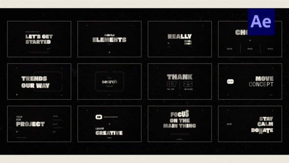 Big Rhythm Titles /Ae Titles template preview