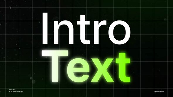 Intro Text | After Effects Titles template preview