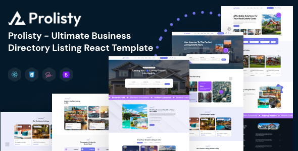 Prolisty – Ultimate Business Directory Listing React Template