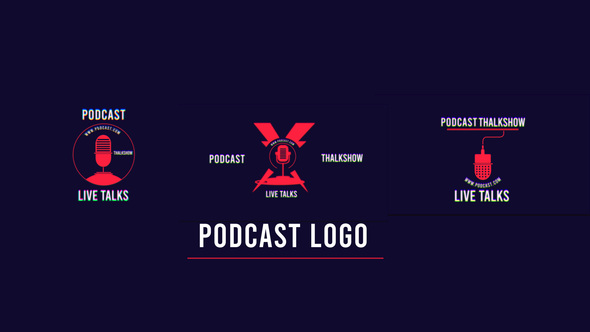 Podcast Logo 3 In 1 Logo Stings template preview
