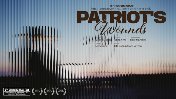 Glass Cinematic Title Titles template preview