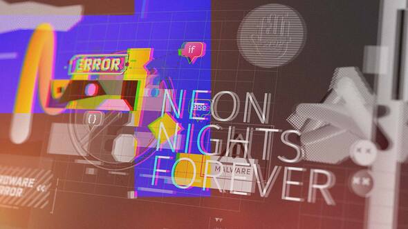 Trendy Glitch Opener Openers template preview