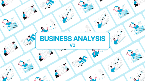 Business Analysis Illustration Elements template preview