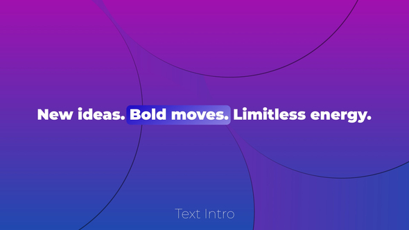 Text Intro Titles template preview