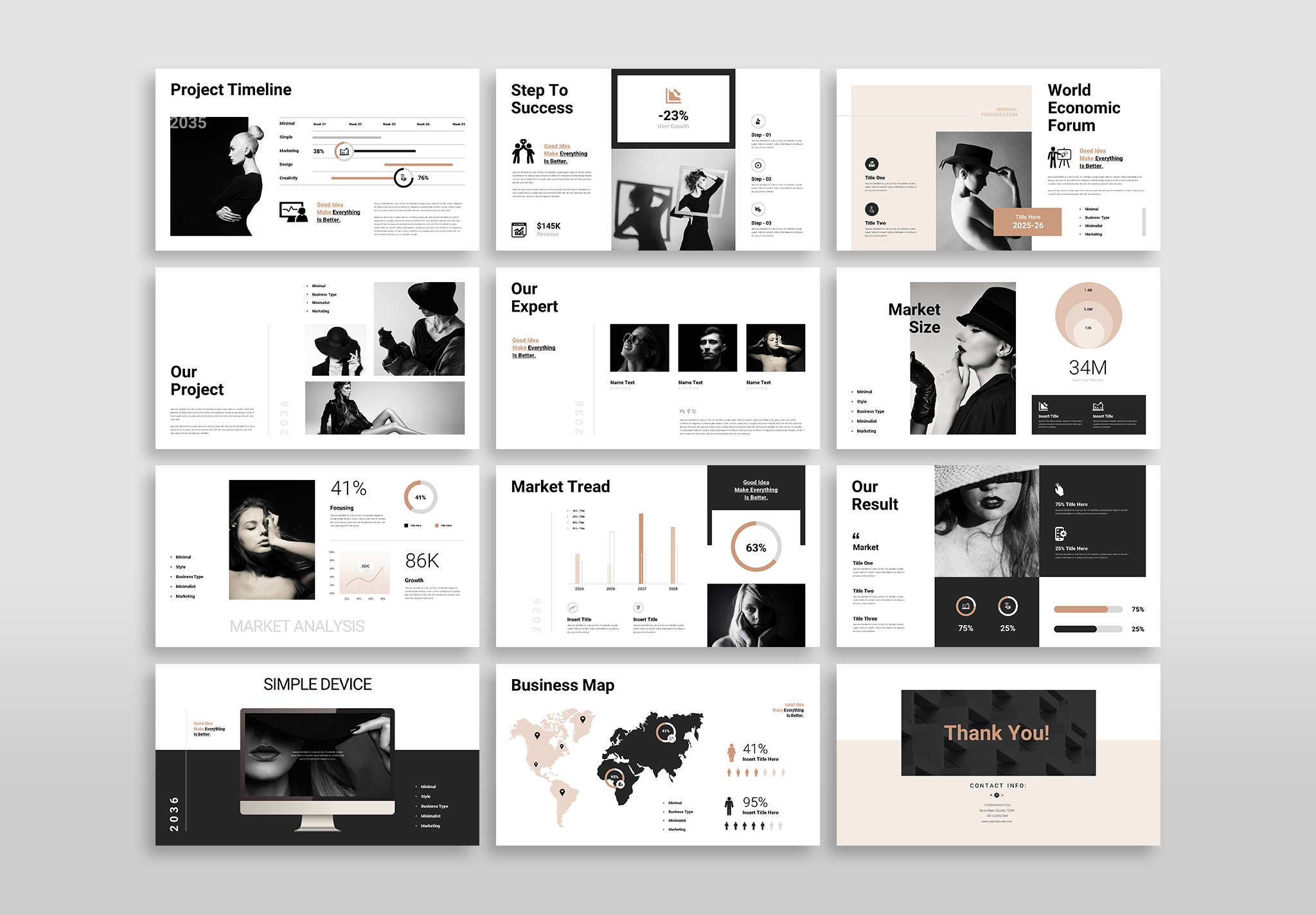 Slide Minimal Minimal Presentation Template Google Slide, Presentation Templates