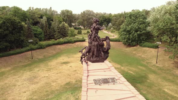 Babi Yar. Aerial - The Place of Mass Murder of Jews During the Second World War. Holocaust. Kyiv alt