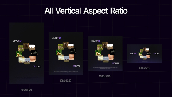 Vertical Carousel Slides Video Displays template preview