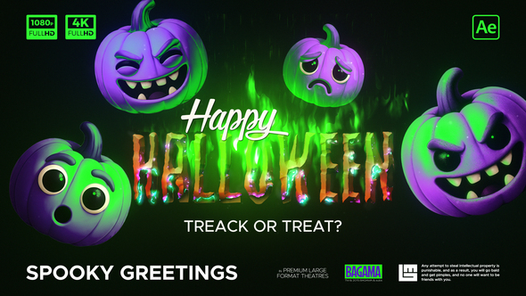 Halloween Greetings Openers template preview