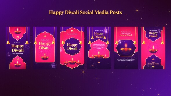 Happy Diwali Social Media Posts Product Promo template preview