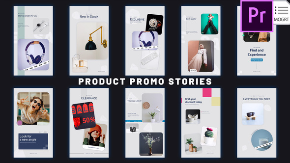 Product Promo Stories, Premiere Pro Templates | VideoHive