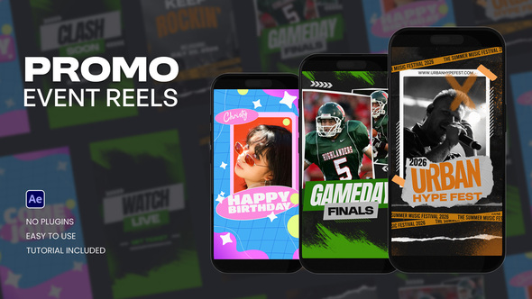 Event Promo Reels Product Promo template preview