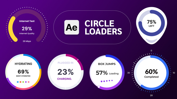 Circle Loaders Elements template preview