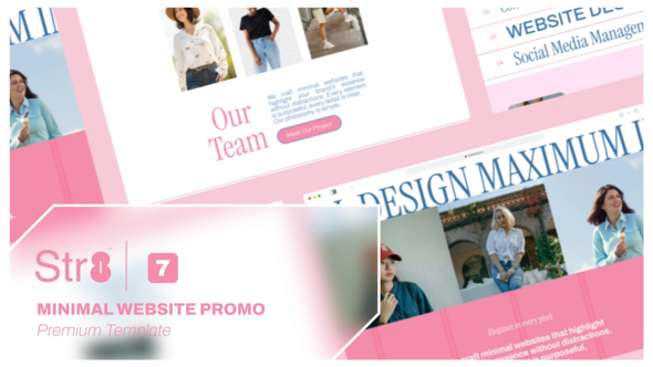 Minimal Website Promo Product Promo template preview