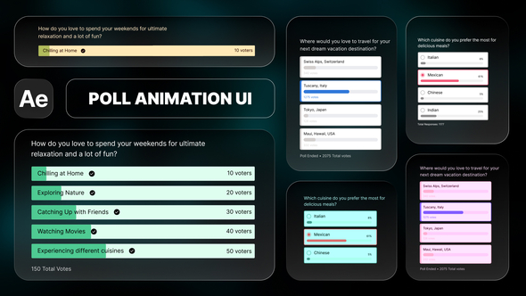 Poll Infographics template preview