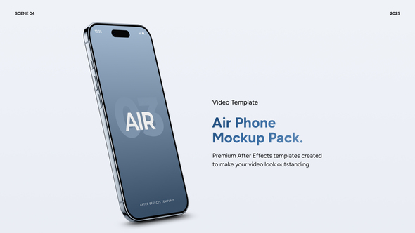 Air Phone Mockup Pack Product Promo template preview