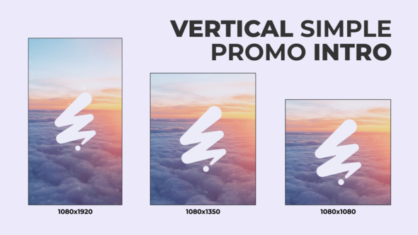 Vertical Simple Promo Intro /Ae Openers template preview