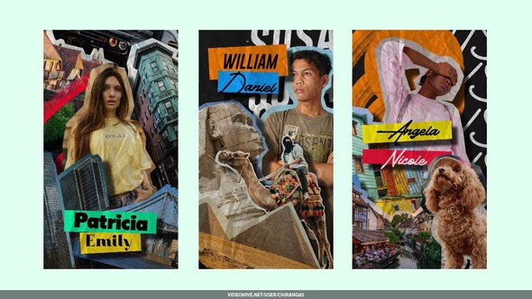 Photo Collage Stories Openers template preview