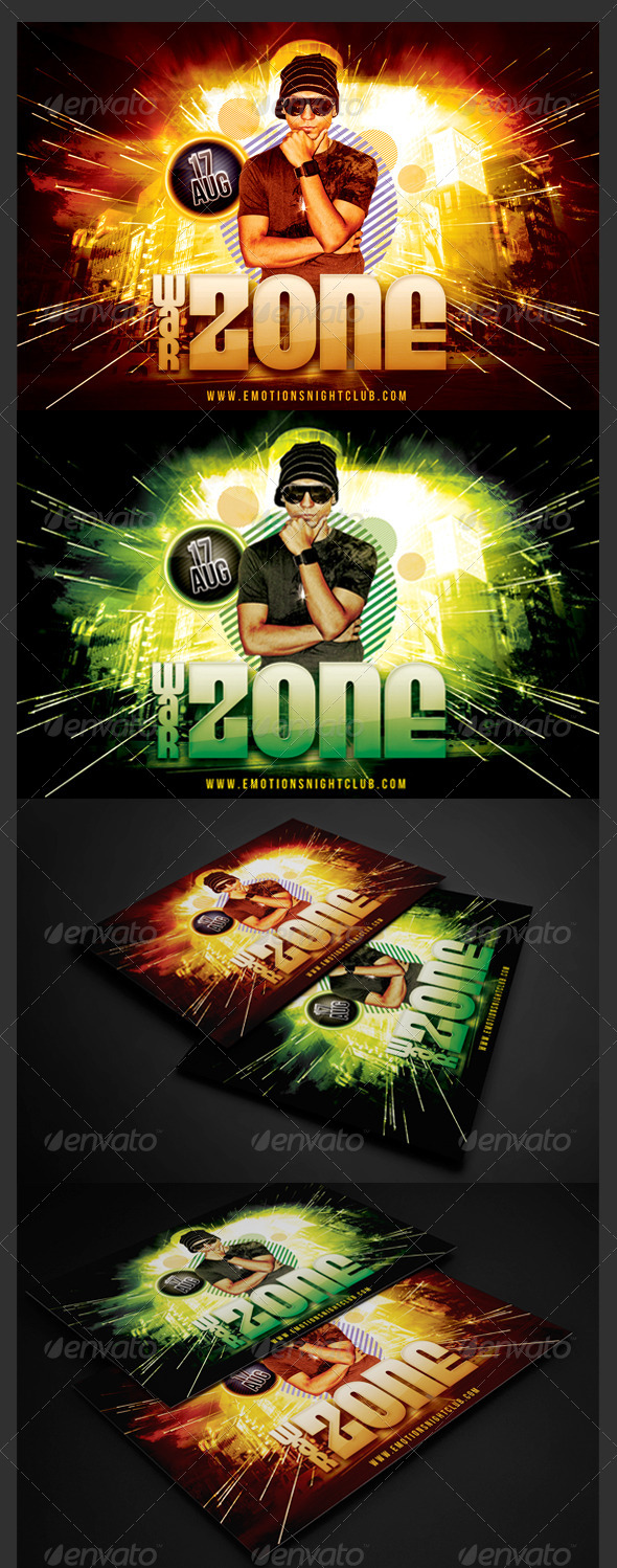 Urban War Zone Flyer - Events Flyers