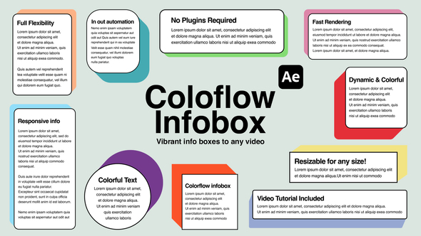 ColorFlow Infobox – Dynamic Text Boxes & Lower Thirds Titles template preview