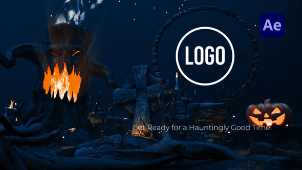 Halloween Night Logo Unveil Logo Stings template preview