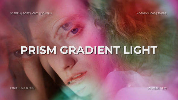 Prism Gradient Light Effect Elements template preview
