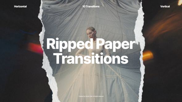 Ripped Paper Transitions Elements template preview