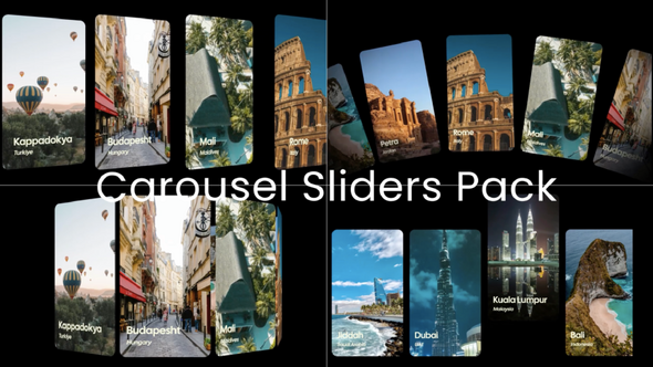 Motion Graphics Carousel Dynamic Carousel & Slider Gallery MOGRT, Premiere Pro Templates | VideoHive