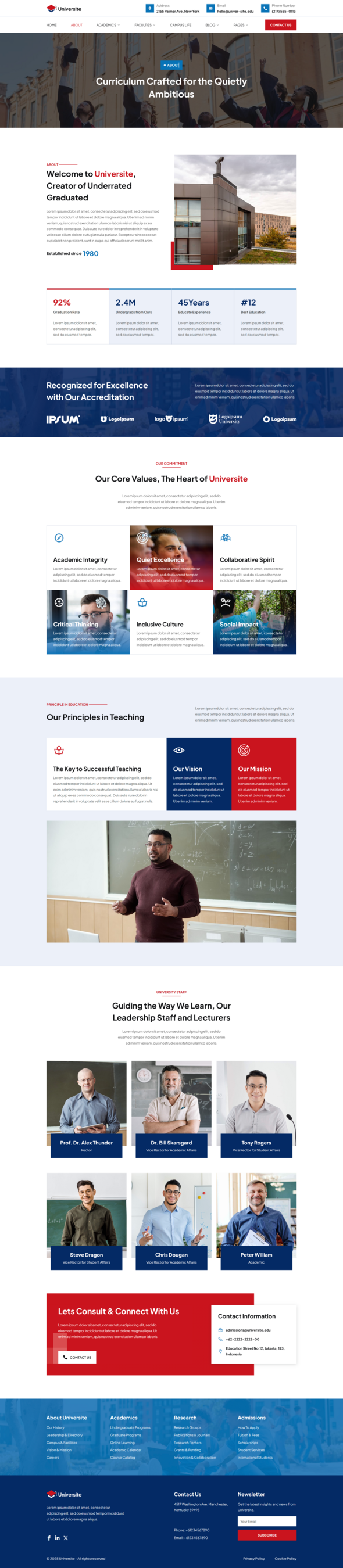 Universite - University & School Education Elementor Template Kit
